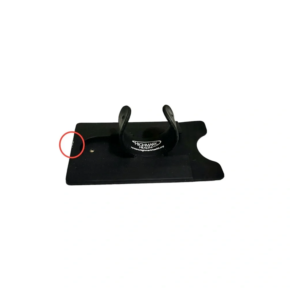 Highmark Health Black Silicone Mobile Pouch
